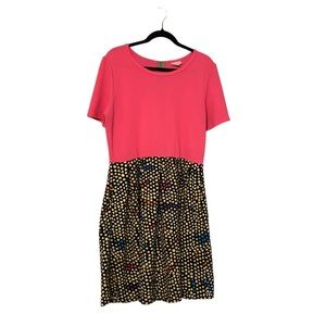 3XL LulaRoe Amelia Dress *RARE* Pink Polka Dot Pattern